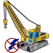 Молниезащита строительной площадки, где работает подъемный кран